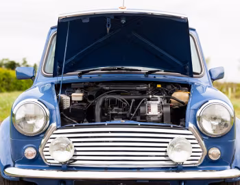 Under the hood Mini "40" Island Blue [UK-spec] (ADO20) '1999
