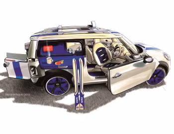 Эскиз MINI Concept Detroit (R55) '01.2006