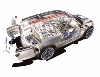 Эскиз MINI Concept Detroit (R55) '01.2006