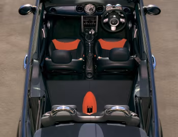 Інтэр'ер Mini Cooper S Cabrio [UK-spec] (R52) '2004–08