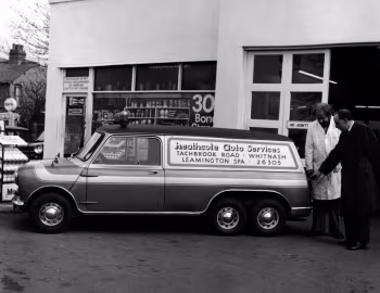 Mini Heathcote Auto Services Van (ADO20) '1974