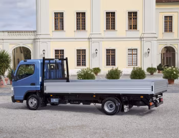 Mitsubishi Fuso Canter 3C15 mit Pritschen von J. Pinto Carroçarias, Lda [Germany] (FE7) '10.2011–22