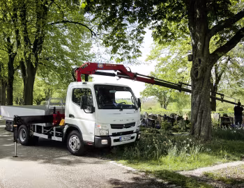 Mitsubishi Fuso Canter 7C15 Dreiseitenkipper mit HMF-Ladekran 735 K4 [Germany] '2015–22
