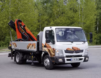 Mitsubishi Fuso Canter 7C18 mit Palfinger Pritscheaufbau und Ladekran PK 7001-EH [Germany] '2013–22
