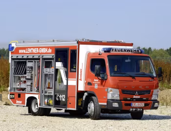 Mitsubishi Fuso Canter 7C18 Staffellöschfahrzeug Lentner [Germany] '2013–22