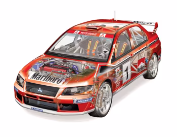 Mitsubishi Lancer Evolution VII WRC '2001–03