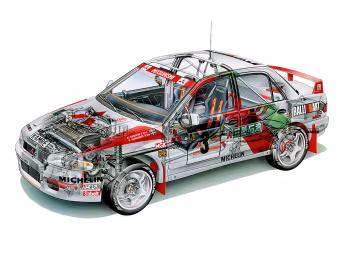Mitsubishi Lancer Evolution Rally Version '1993–94