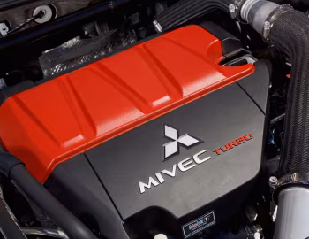 Пад капотам 2008 Mitsubishi Lancer Evolution X GSR [North America] '10.2007–08