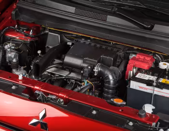 Под капотом 2014 Mitsubishi Mirage ES [North America] '2013–14