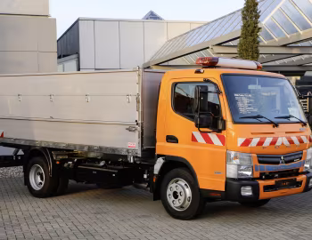 Mitsubishi Fuso Canter 7C15 Eco Hybrid mit Schutz Kipperaufbau [Germany] '12.2015–22