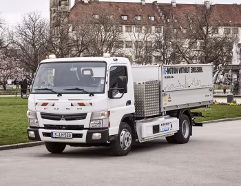 Mitsubishi Fuso Canter E-Cell Electro-Hydraulic Tipper by Schutz Fahrzeugbau [Germany] '04.2016