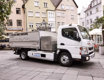 Mitsubishi Fuso Canter E-Cell Electro-Hydraulic Tipper by Schutz Fahrzeugbau [Germany] '04.2016