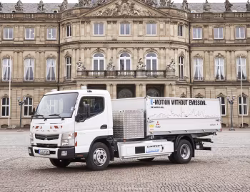 Mitsubishi Fuso Canter E-Cell Electro-Hydraulic Tipper by Schutz Fahrzeugbau [Germany] '04.2016