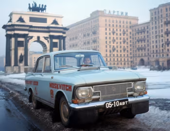 Москвич-412 в ралли "Лондон-Мехико" '1970