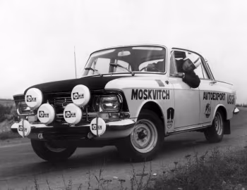 Москвич-412 в ралли "Лондон-Мехико" '1970