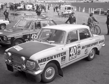 Москвич-412 в ралли "Лондон-Мехико" '1970