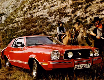 Ford Mustang II V8 Ghia Coupe [UK-spec] '1975–78