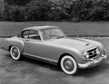 1954 Nash-Healey Le Mans Coupe (three-piece rear window)