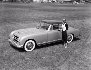 1954 Nash-Healey Le Mans Coupe (three-piece rear window)