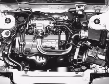Under the hood Nissan Pulsar EXA-E 1500 (N12) '04.1982–09.1986