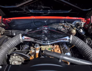 Under The Hood 1966 Oldsmobile 442 Cutlass W-30 Holiday Coupe (3817)