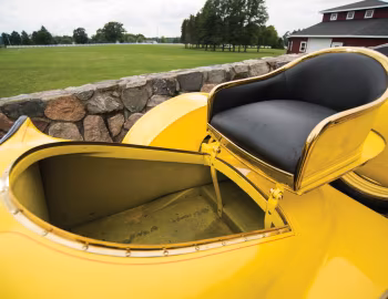 Interior 1911 Oldsmobile Autocrat "Yellow Peril" (Series 28)