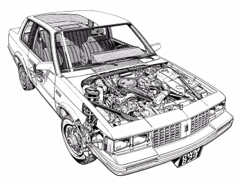 1984 Oldsmobile Cutlass Ciera LS Coupe (3A J27)