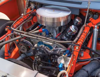 Under The Hood Hutcherson-Pagan Oldsmobile Cutlass Supreme NASCAR Racecar '1987