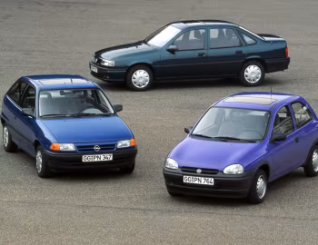 Opel Astra GL 3-door, Opel Corsa Eco 3-door, Opel Vectra Sedan