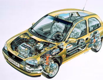 Opel Corsa 3-door (B) '1997–2000