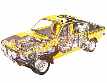 Opel Kadett GT/E Group 2 Rallye Car (С) '1975–77