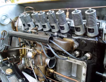 Bajo el capó Opel Rennwagen "Grünes Monster" '1913