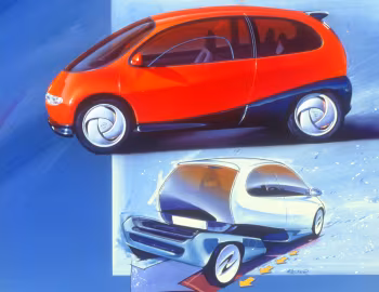 Boceto Opel Twin Concept '1992