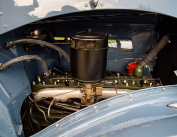 Sous la capuche 1936 Packard 120 Convertible Coupe (999)