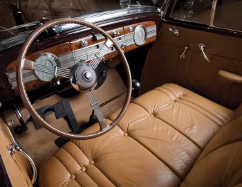 Interior 1937 Packard 120 Convertible Coupe (120-C 1099)