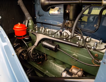 Sous la capuche 1936 Packard 120 Convertible Coupe (999)
