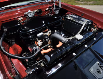 Sob o capô 1956 Packard Caribbean Custom Convertible (5688-5699)