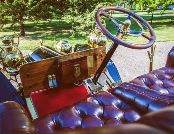 Painel frontal 1910 Packard Model 18 Touring (NB)