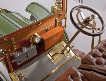 Painel frontal Packard Model L Touring '1904