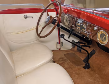 Interior 1937 Packard Six Convertible Coupe by Graber (115-C 1088)