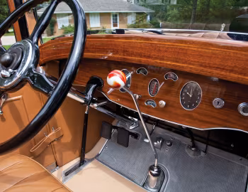 Interior 1929 Packard Standard Eight Convertible Coupe (626-339)