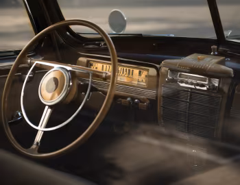 Painel frontal 1941 Packard 160 Super Eight 7-passenger Touring Sedan (1905-1471)