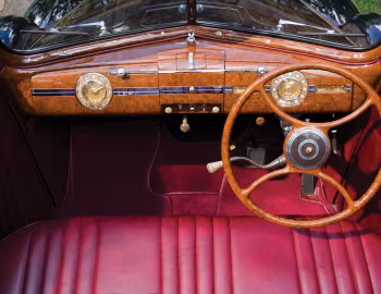 Painel frontal 1939 Packard Super Eight Phaeton State Car by Derham (1703)