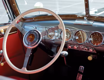 Painel frontal 1938 Packard Twelve Convertible Sedan (1608-1153)