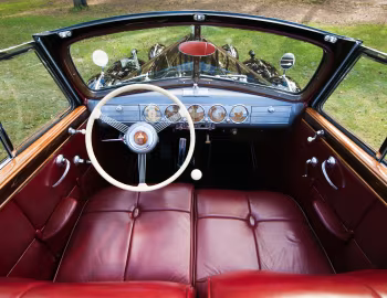 Painel frontal 1938 Packard Twelve Convertible Sedan (1608-1153)