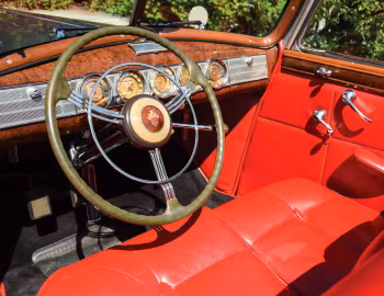 Painel frontal 1939 Packard Twelve Convertible Sedan (1708-1253)