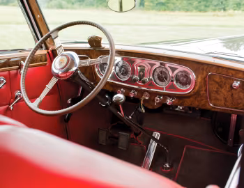 Painel frontal 1937 Packard Twelve Convertible Sedan by Dietrich (1508-1073)