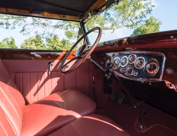 Interior 1933 Packard Twelve Convertible Victoria by Dietrich (1005-3050)