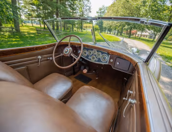 Interior 1933 Packard Twelve Convertible Victoria by Dietrich (1006-3072)