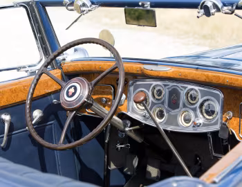 Painel frontal 1934 Packard Twelve Coupe Roadster (1107-739)